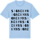 Blue Soul t-shirt med Signebyn ordlek t-shirt