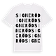 Signeröd ordlek t-shirt