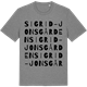 Mid Heather Gray t-shirt med Sigrid-Jonsgården ordlek t-shirt
