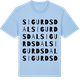 Blue Soul t-shirt med Sigurdsdal ordlek t-shirt