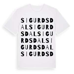 Sigurdsdal ordlek t-shirt – ekologisk bomull t-shirt från Pinshirt