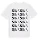 White t-shirt med Sika ordlek t-shirt