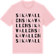 Pink Cotton t-shirt med Sikavallen ordlek t-shirt