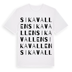 Sikavallen ordlek t-shirt – ekologisk bomull t-shirt från Pinshirt