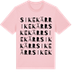 Pink Cotton t-shirt med Sikekärr ordlek t-shirt