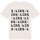 Vintage White t-shirt med Siken ordlek t-shirt
