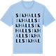 Blue Soul t-shirt med Sikhall ordlek t-shirt