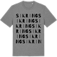 Mid Heather Gray t-shirt med Sikring ordlek t-shirt