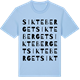 Blue Soul t-shirt med Sikteberget ordlek t-shirt