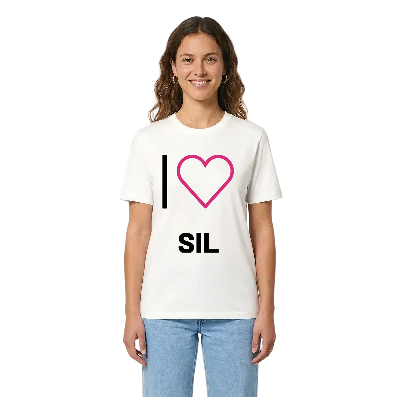 Jag älskar Sil t-shirt stort tryck i miljö