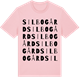 Pink Cotton t-shirt med Silbogård ordlek t-shirt