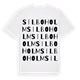 White t-shirt med Silboholm ordlek t-shirt