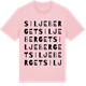 Pink Cotton t-shirt med Siljeberget ordlek t-shirt
