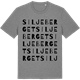Mid Heather Gray t-shirt med Siljeberget ordlek t-shirt