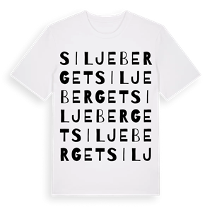 Siljeberget ordlek t-shirt – ekologisk bomull t-shirt från Pinshirt