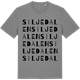Mid Heather Gray t-shirt med Siljedalen ordlek t-shirt