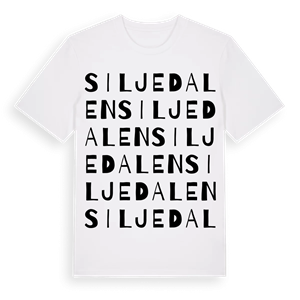 Siljedalen ordlek t-shirt – ekologisk bomull t-shirt från Pinshirt