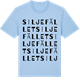 Blue Soul t-shirt med Siljefället ordlek t-shirt