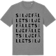 Mid Heather Gray t-shirt med Siljefället ordlek t-shirt