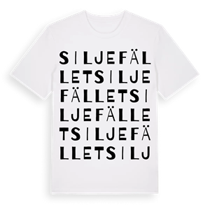 Siljefället ordlek t-shirt – ekologisk bomull t-shirt från Pinshirt