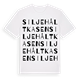 Siljehåltkasen ordlek t-shirt