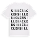 White t-shirt med Sillebacken ordlek t-shirt