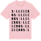 Pink Cotton t-shirt med Silleberg ordlek t-shirt