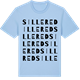 Blue Soul t-shirt med Sillered ordlek t-shirt
