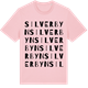 Pink Cotton t-shirt med Silverbyn ordlek t-shirt