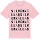 Pink Cotton t-shirt med Silverkällan ordlek t-shirt