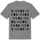 Mid Heather Gray t-shirt med Simbo ordlek t-shirt