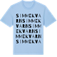 Blue Soul t-shirt med Simmekvarn ordlek t-shirt