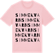 Pink Cotton t-shirt med Simmekvarn ordlek t-shirt
