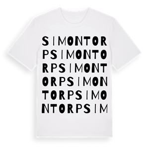 Simontorp ordlek t-shirt – ekologisk bomull t-shirt från Pinshirt