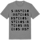 Mid Heather Gray t-shirt med Sinstebo ordlek t-shirt