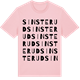 Pink Cotton t-shirt med Sinsterud ordlek t-shirt