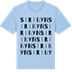 Blue Soul t-shirt med Siribyn ordlek t-shirt