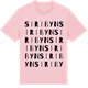 Pink Cotton t-shirt med Siribyn ordlek t-shirt