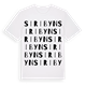 White t-shirt med Siribyn ordlek t-shirt