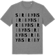 Mid Heather Gray t-shirt med Siribyn ordlek t-shirt