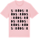 Pink Cotton t-shirt med Siröd ordlek t-shirt