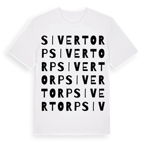 Sivertorp ordlek t-shirt – ekologisk bomull t-shirt från Pinshirt