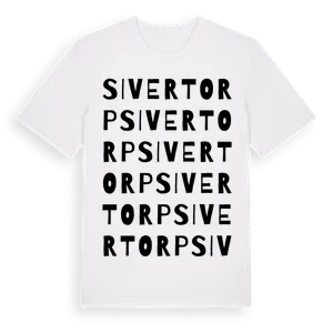 Sivertorp ordlek t-shirt – ekologisk bomull t-shirt från Pinshirt