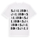 Sjalunda ordlek t-shirt