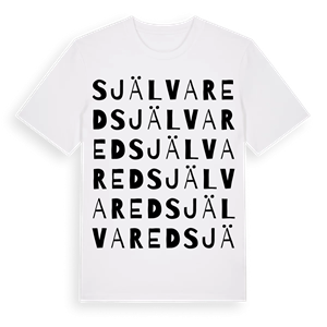 Självared ordlek t-shirt – ekologisk bomull t-shirt från Pinshirt