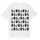 White t-shirt med Sjö ordlek t-shirt