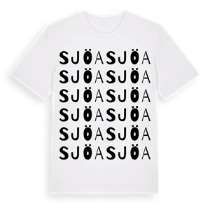 Sjöa ordlek t-shirt – ekologisk bomull t-shirt från Pinshirt