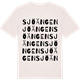 Vintage White t-shirt med Sjöängen ordlek t-shirt