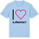 Blue Soul t-shirt med Jag älskar Sjöberget t-shirt stort tryck