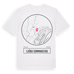 Sjöbo sommarstad t-shirt – ekologisk bomull t-shirt från Pinshirt